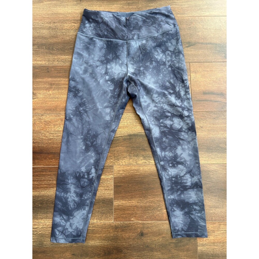 Calia Energize 7/8 Tights Size Large Ardosia Slate Blue Tie Dye Stay Powerful